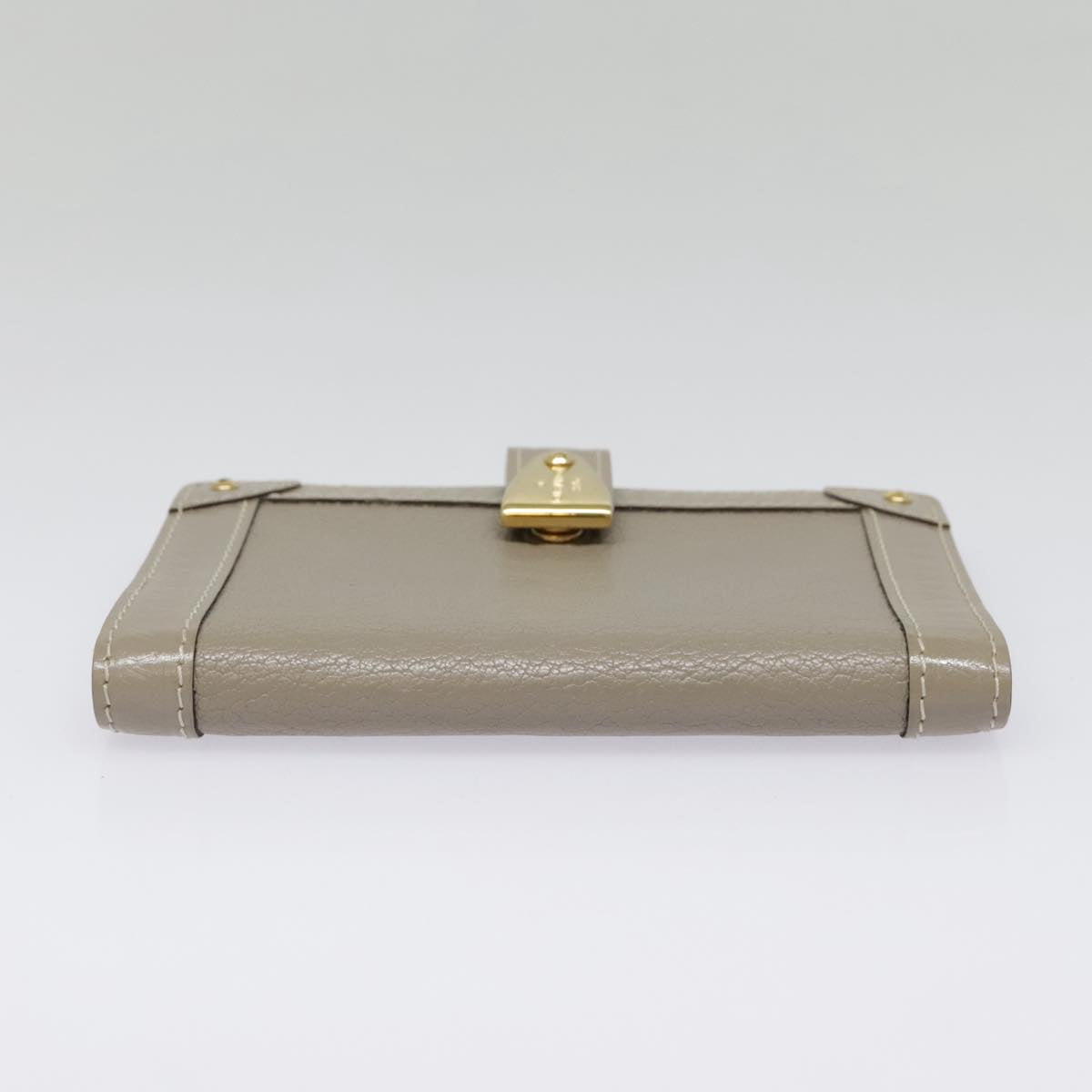 Louis Vuitton Agenda Cover Grey Leather Wallet