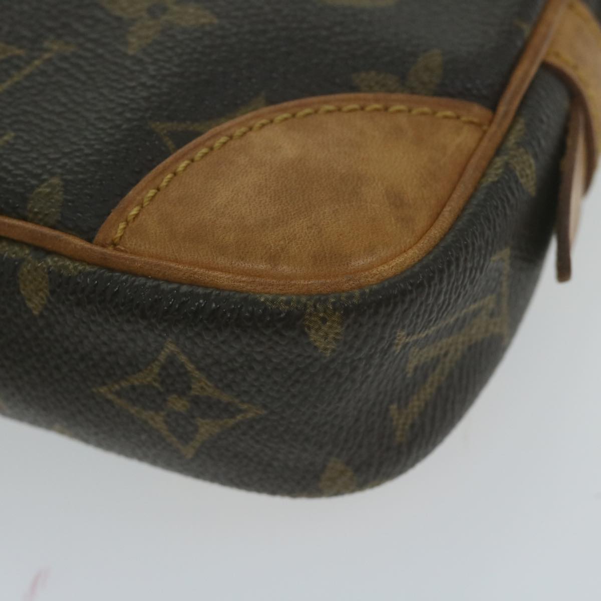 Louis Vuitton Marly Dragonne Brown Canvas Clutch Bag