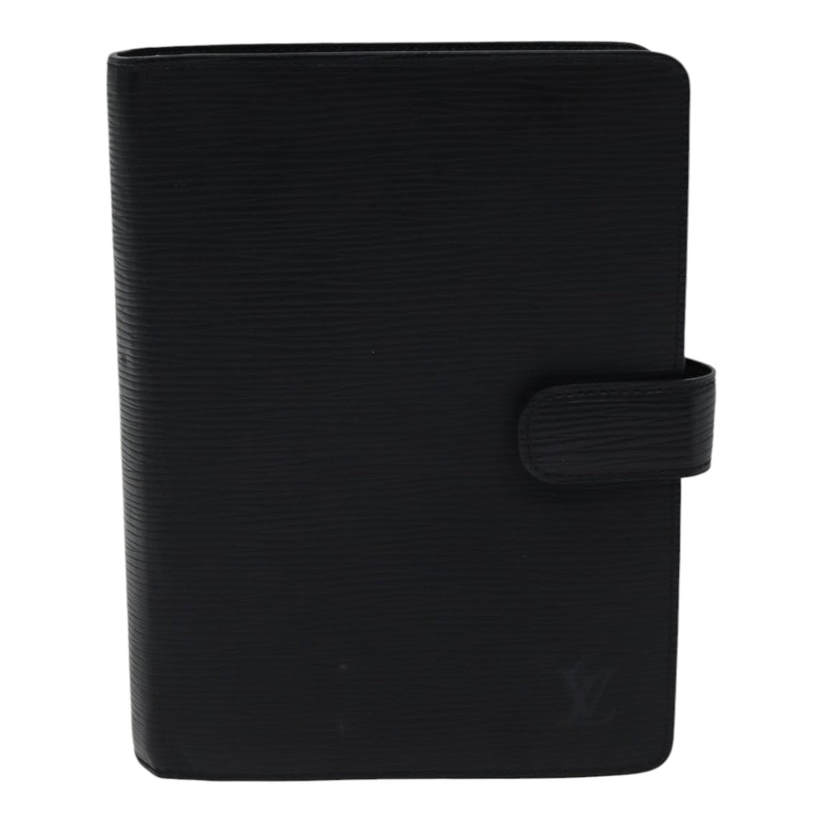 Louis Vuitton Agenda Mm Black Leather Wallet