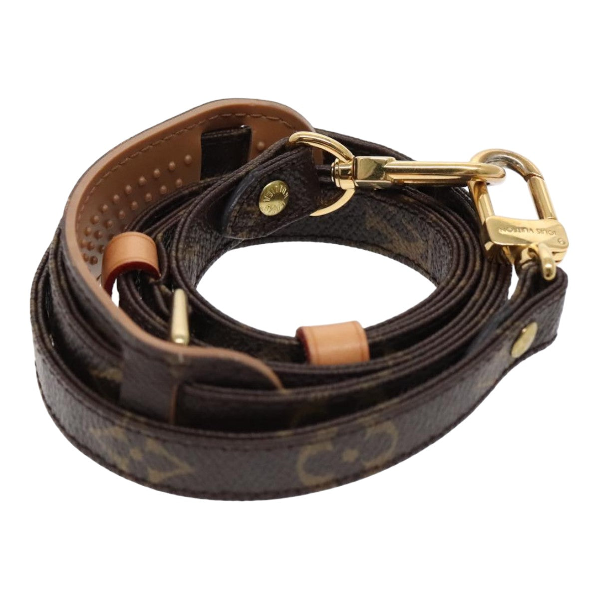 Louis Vuitton Shoulder Strap Brown Canvas Bag Jewelry