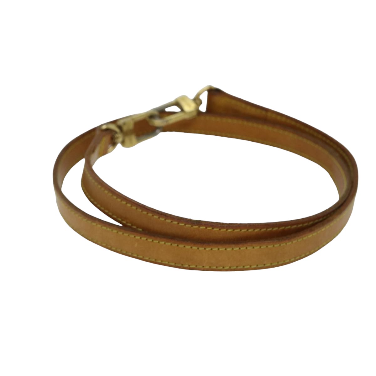 Louis Vuitton Shoulder Strap Beige Leather Bag Jewelry