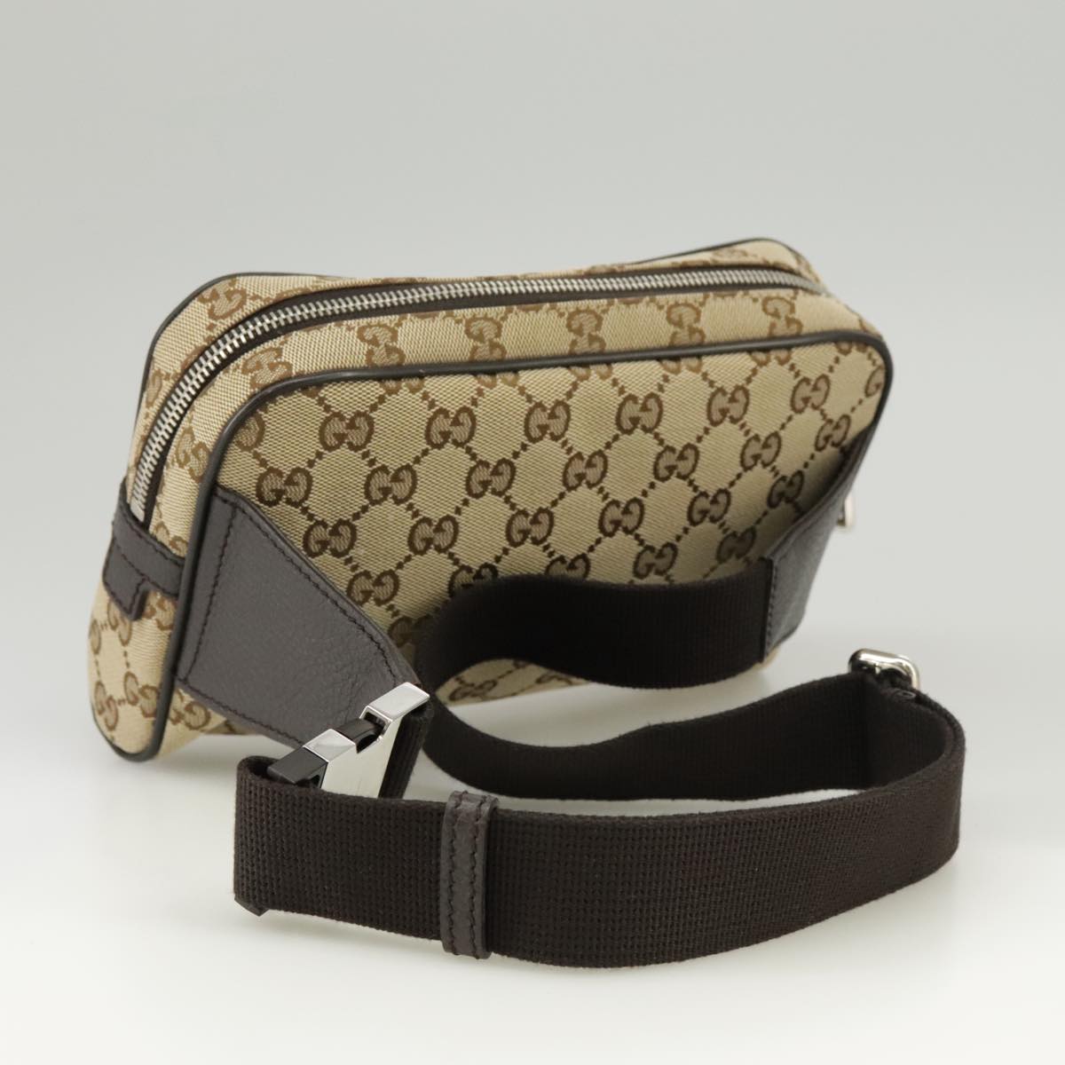 Gucci Beige Canvas Shoulder Bag