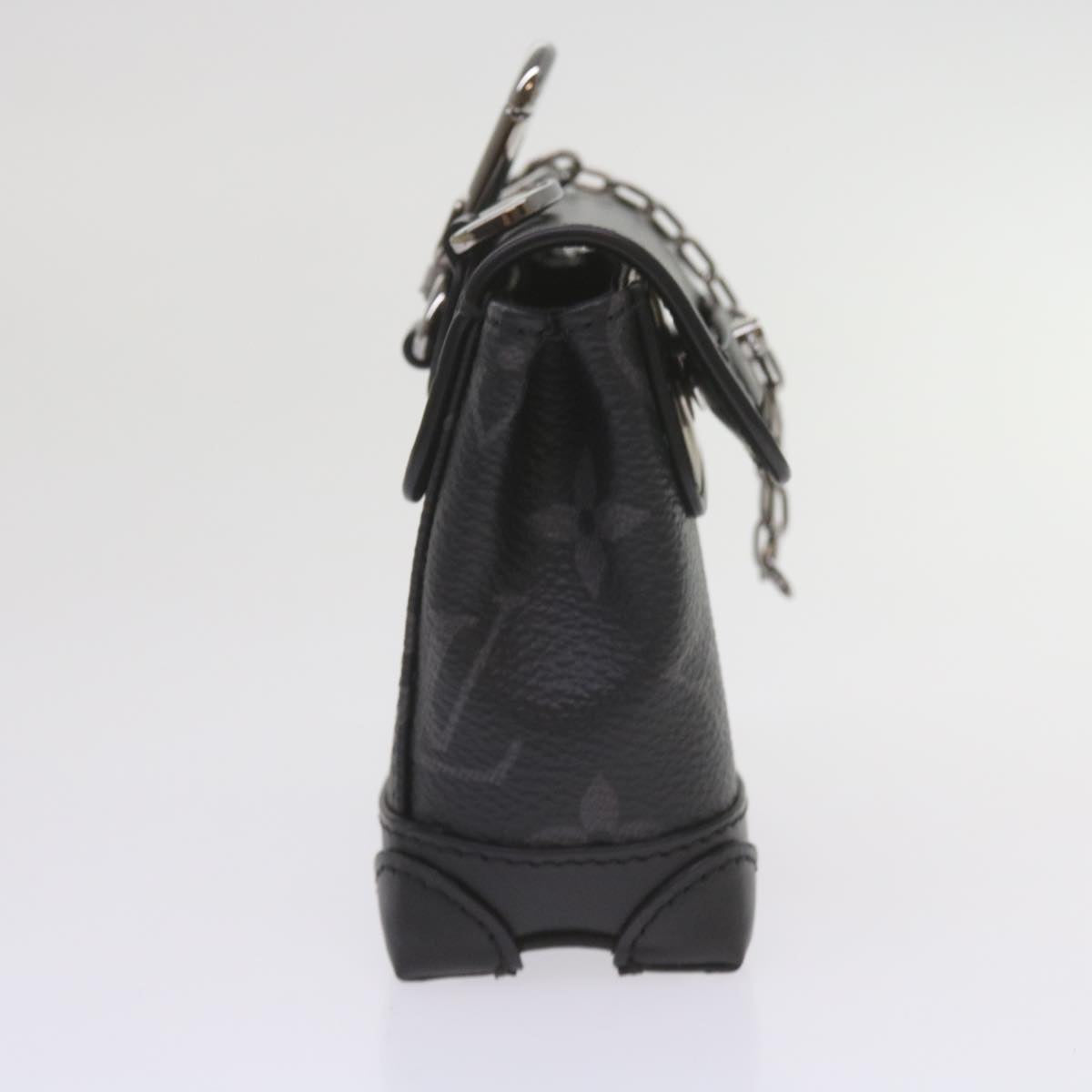 Louis Vuitton Steamer Black Canvas Clutch Bag