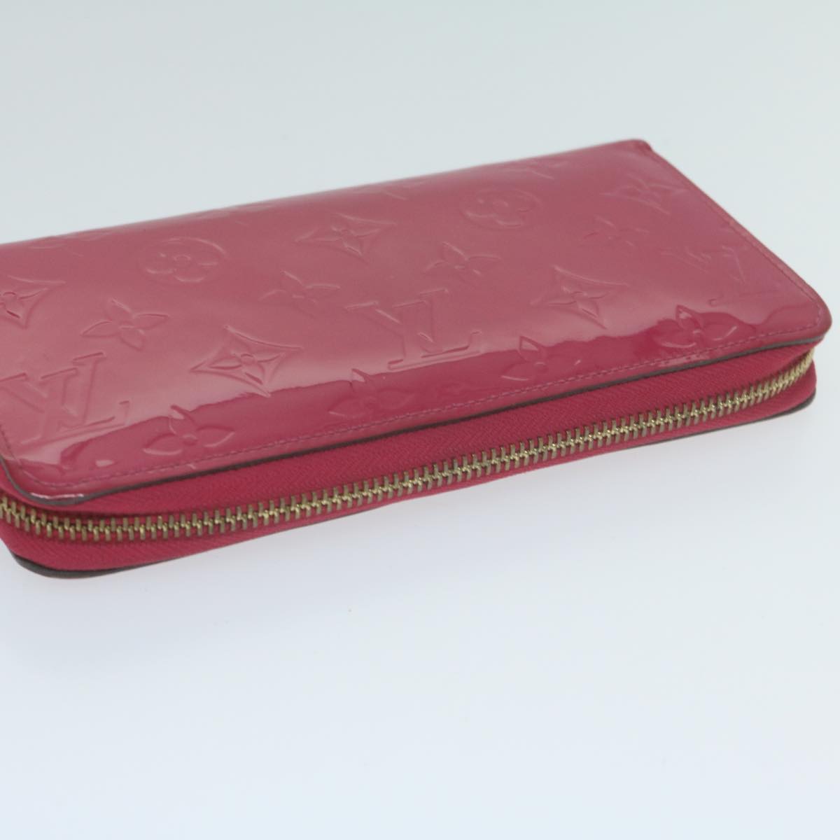 Louis Vuitton Zippy Wallet Pink Patent Leather Wallet