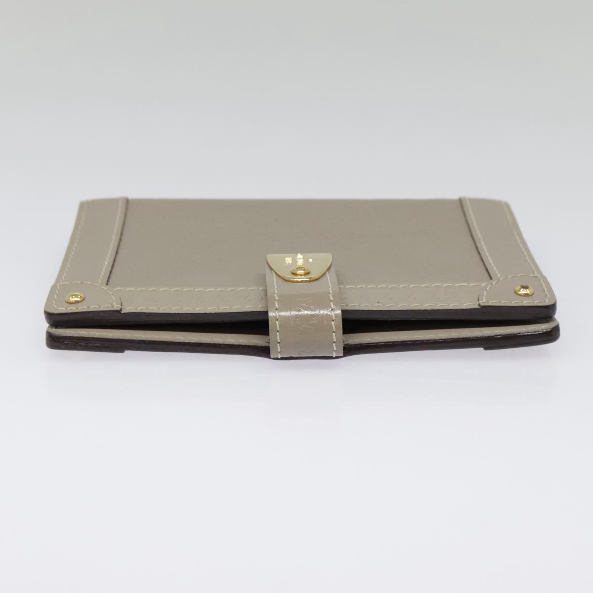 Louis Vuitton Agenda Cover Grey Leather Wallet
