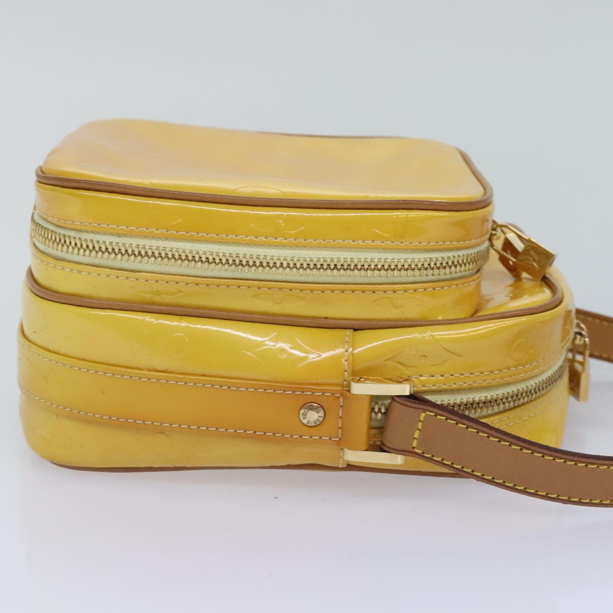 Louis Vuitton Wooster Yellow Patent Leather Shoulder Bag