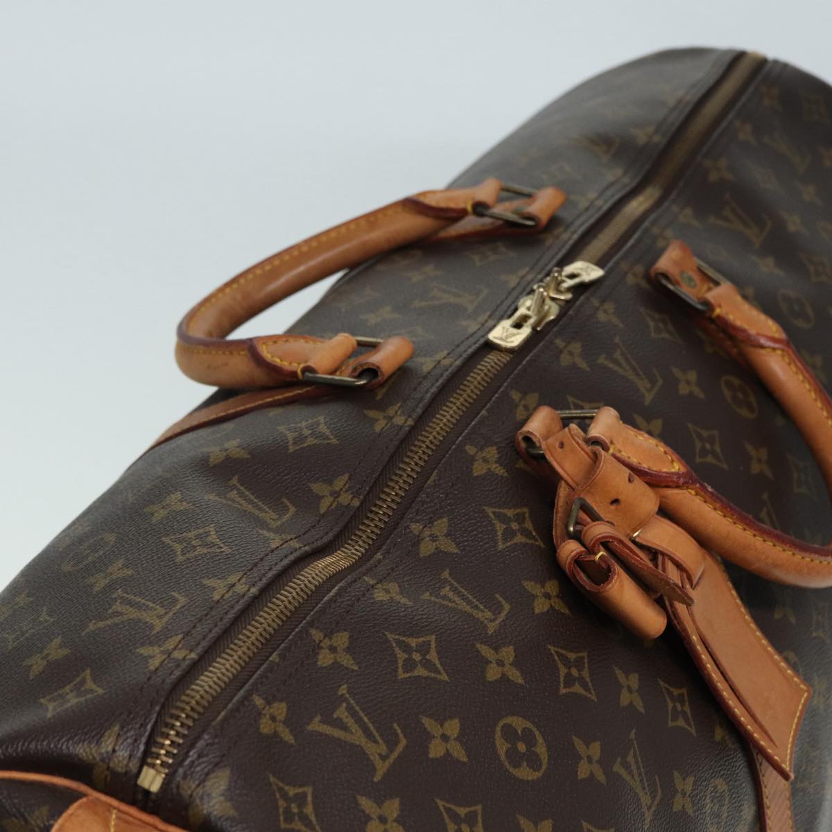 Louis Vuitton Keepall 60 Brown Canvas Travel Bag