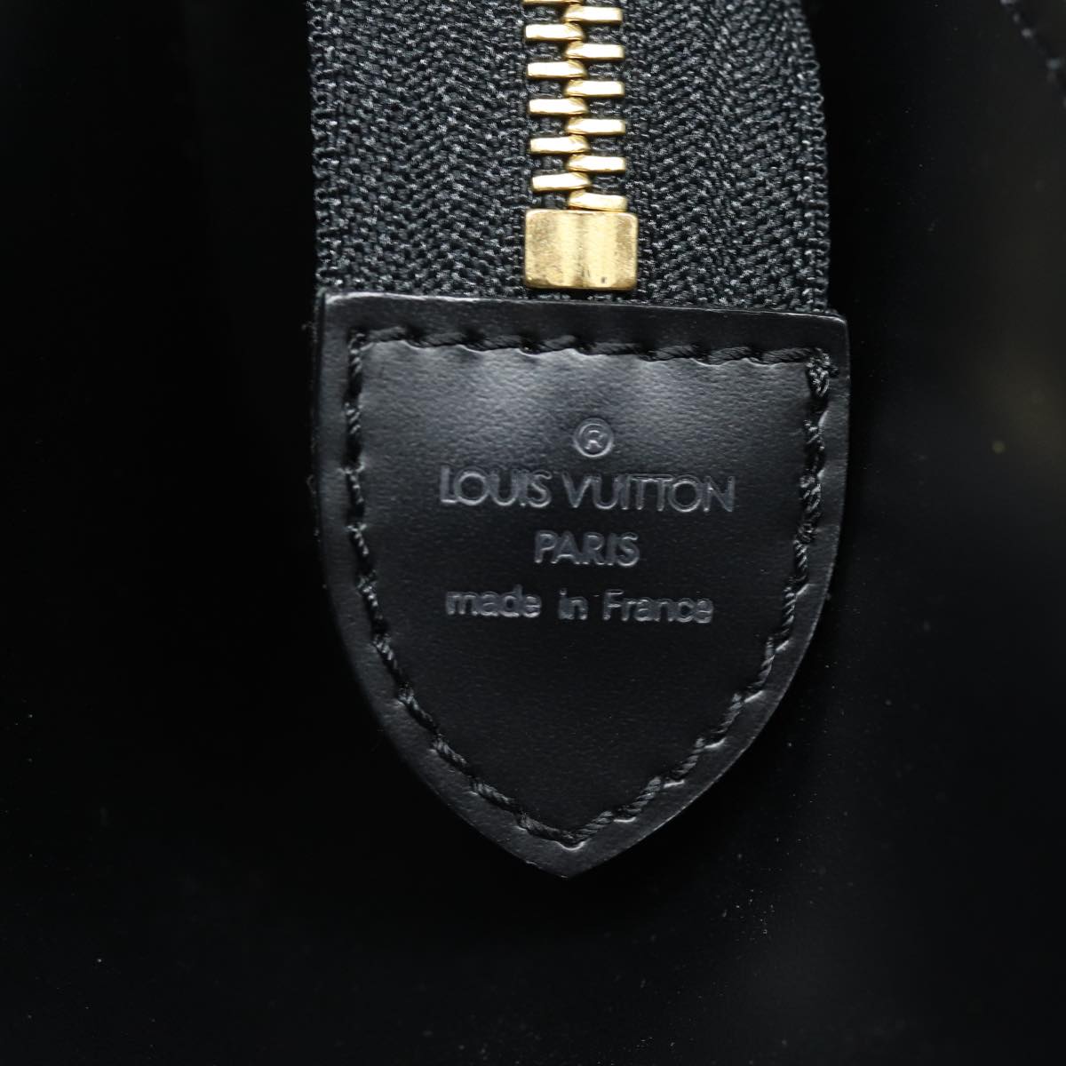 Louis Vuitton Riviera Black Leather Handbag