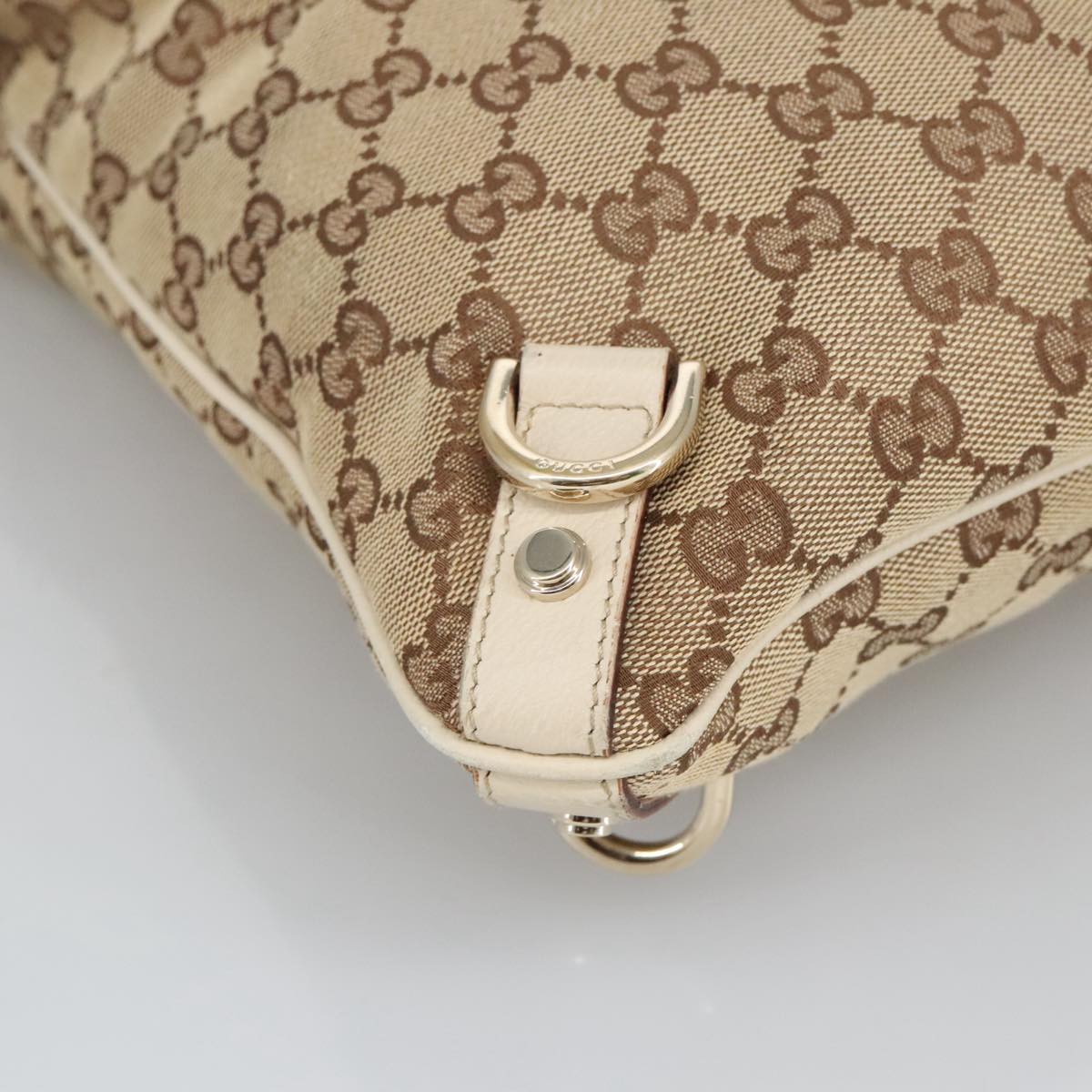 Gucci Beige Canvas Shoulder Bag