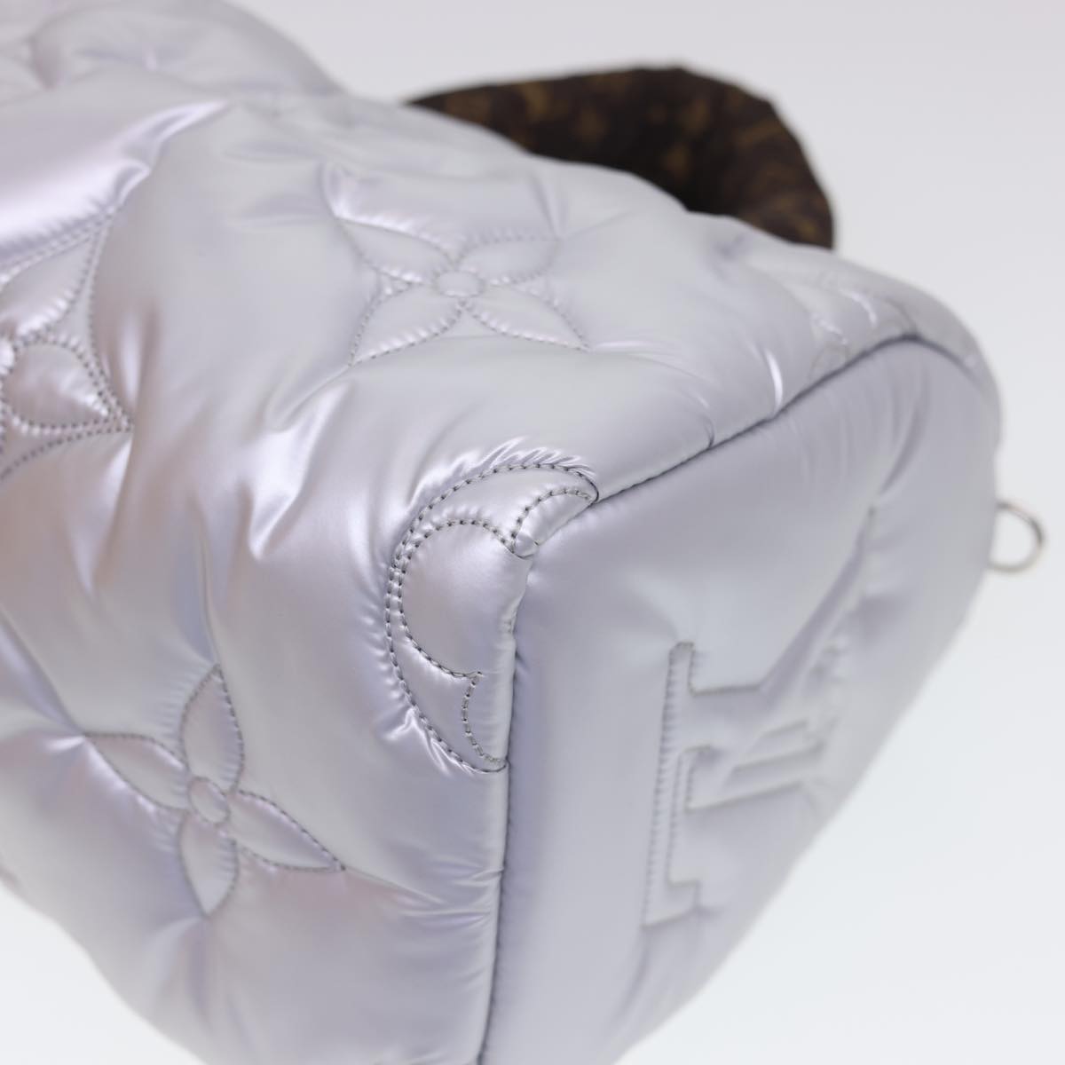 Louis Vuitton Speedy Bandoulière 25 Silver Synthetic Shoulder Bag