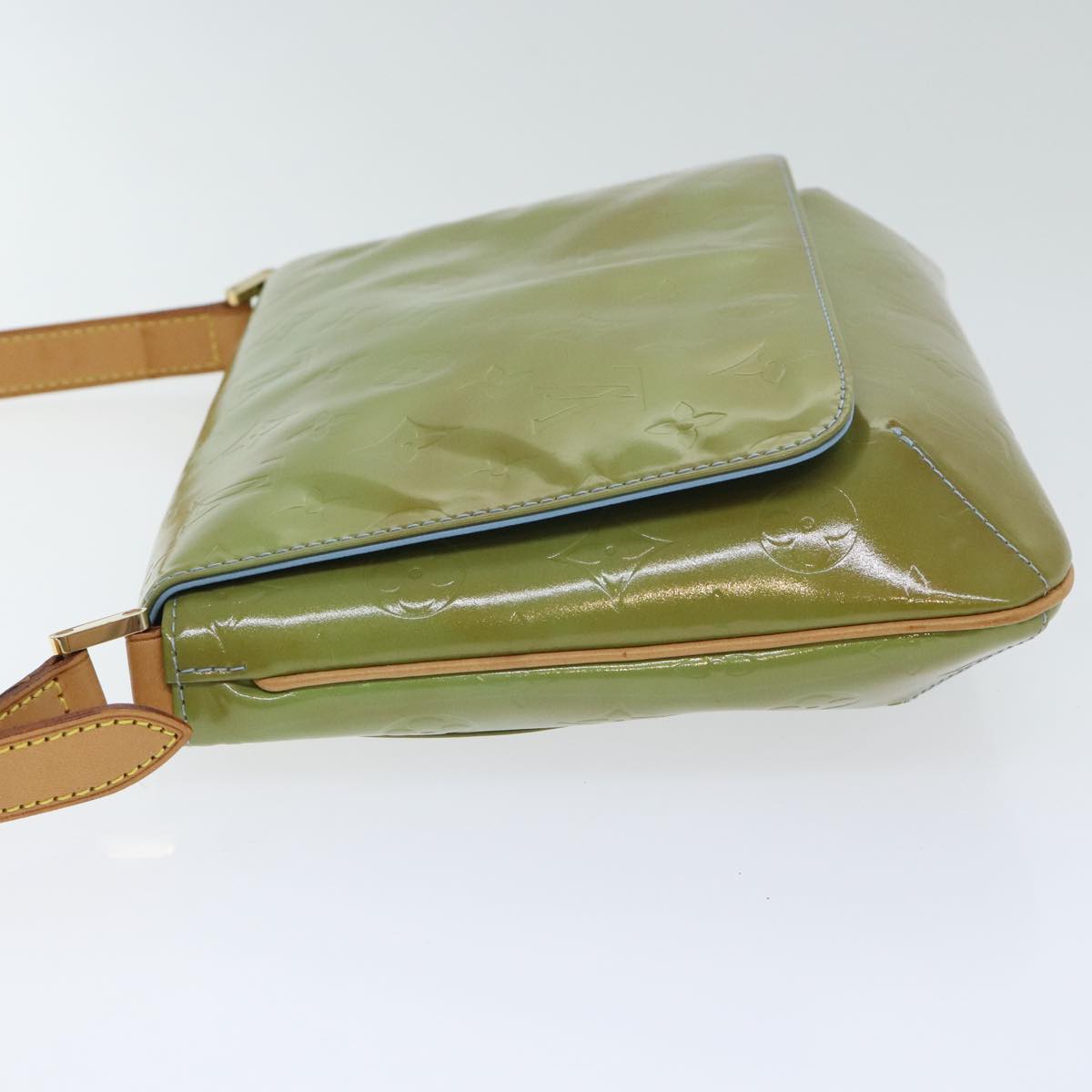 Louis Vuitton Thompson Street Green Patent Leather Shoulder Bag