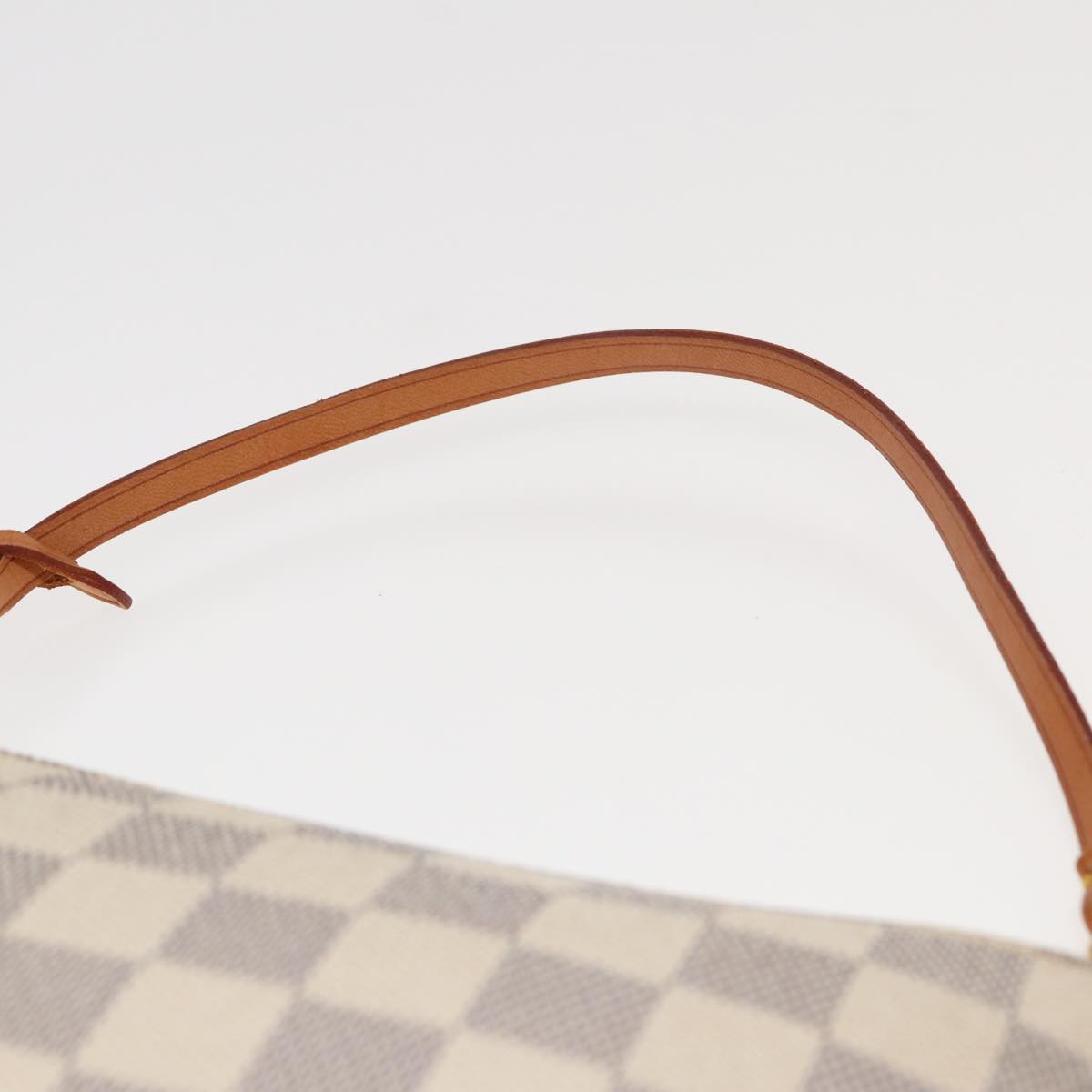 Louis Vuitton Pochette Accessoires White Canvas Clutch Bag