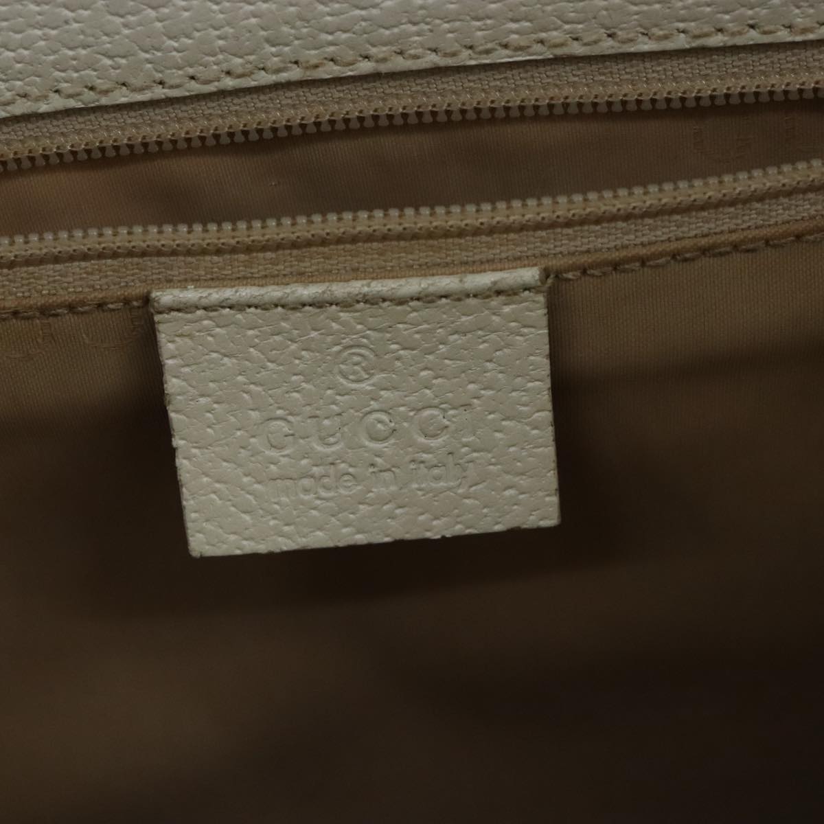 Gucci Jackie Ecru Leather Handbag