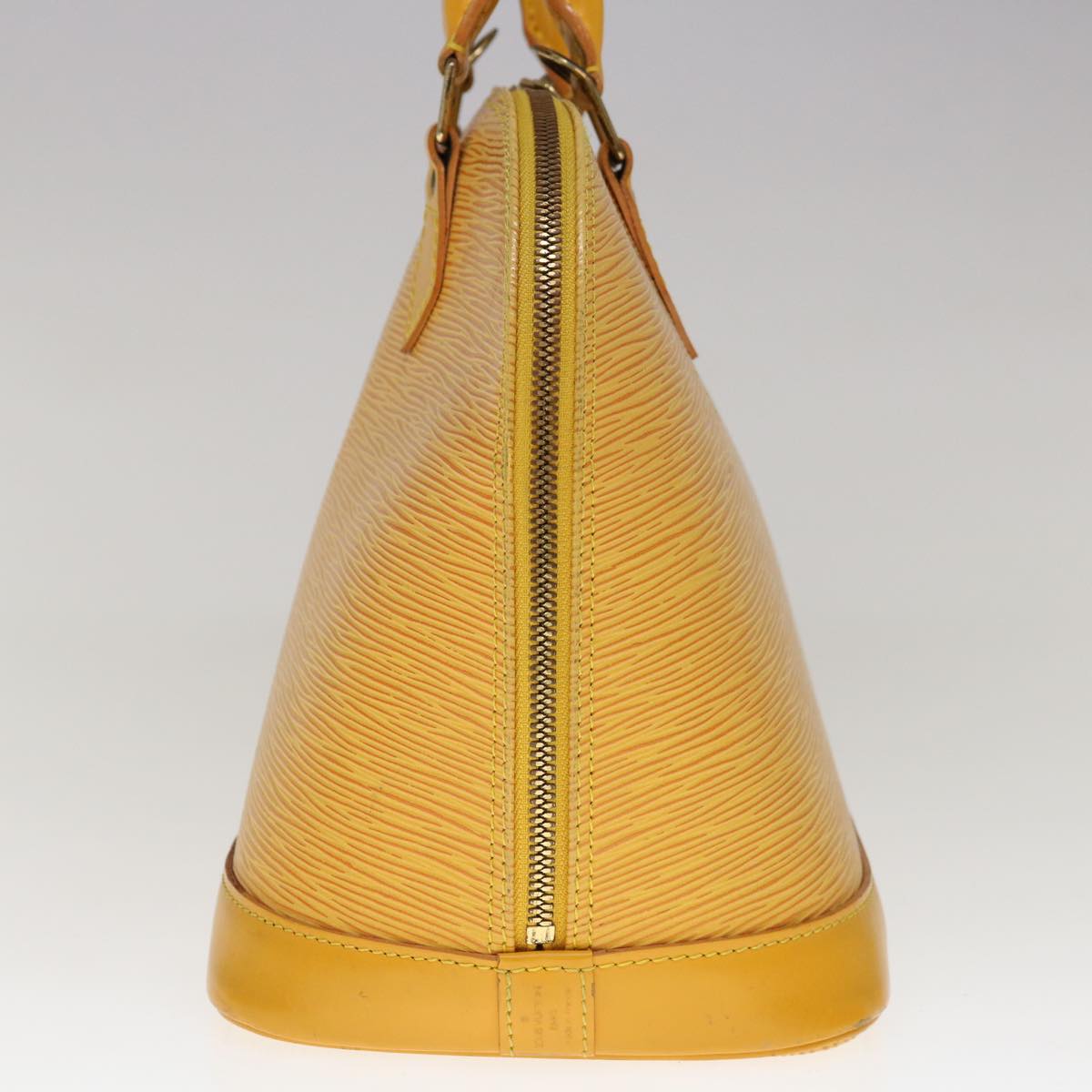 Louis Vuitton Alma Yellow Leather Handbag