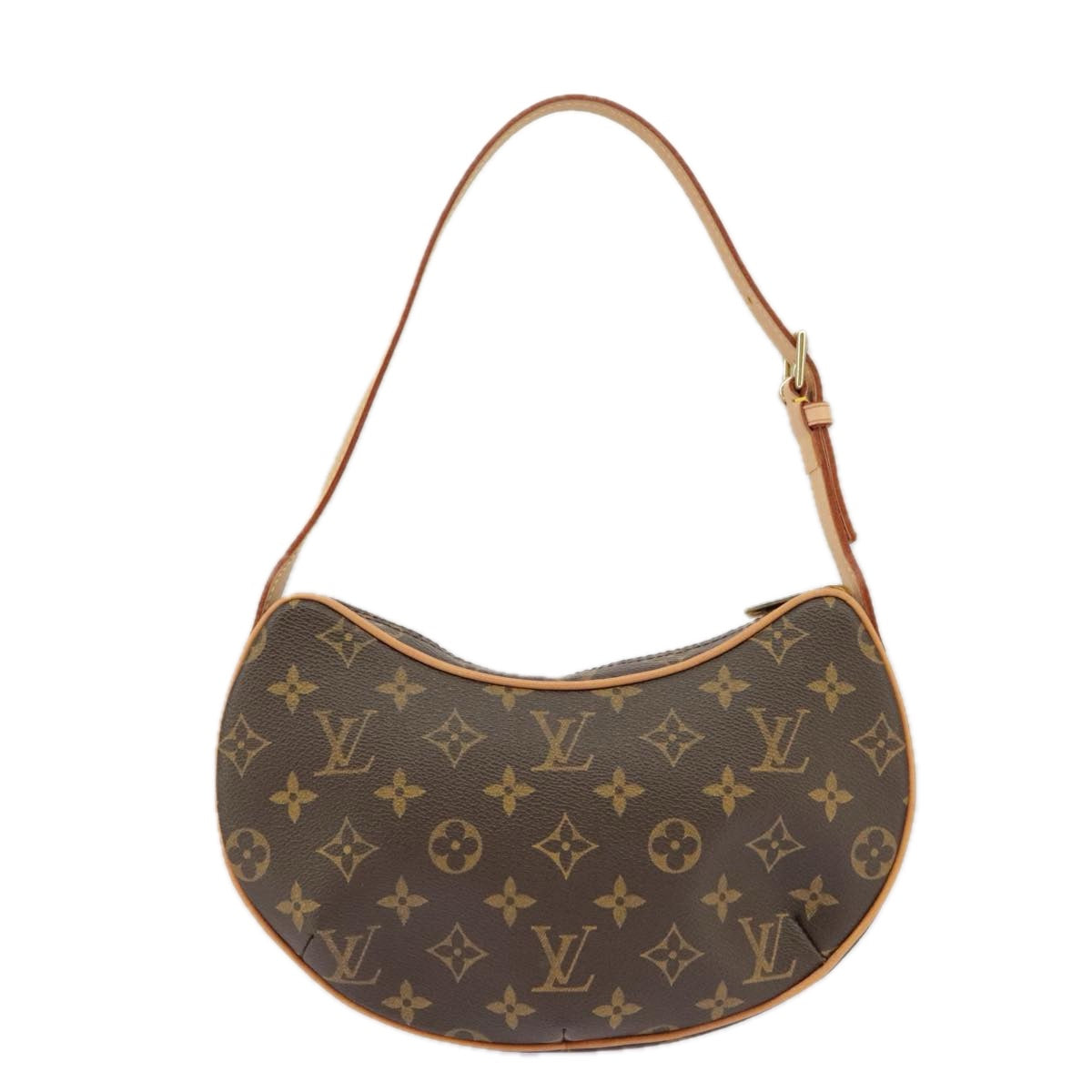 Louis Vuitton Croissant Brown Canvas Shoulder Bag