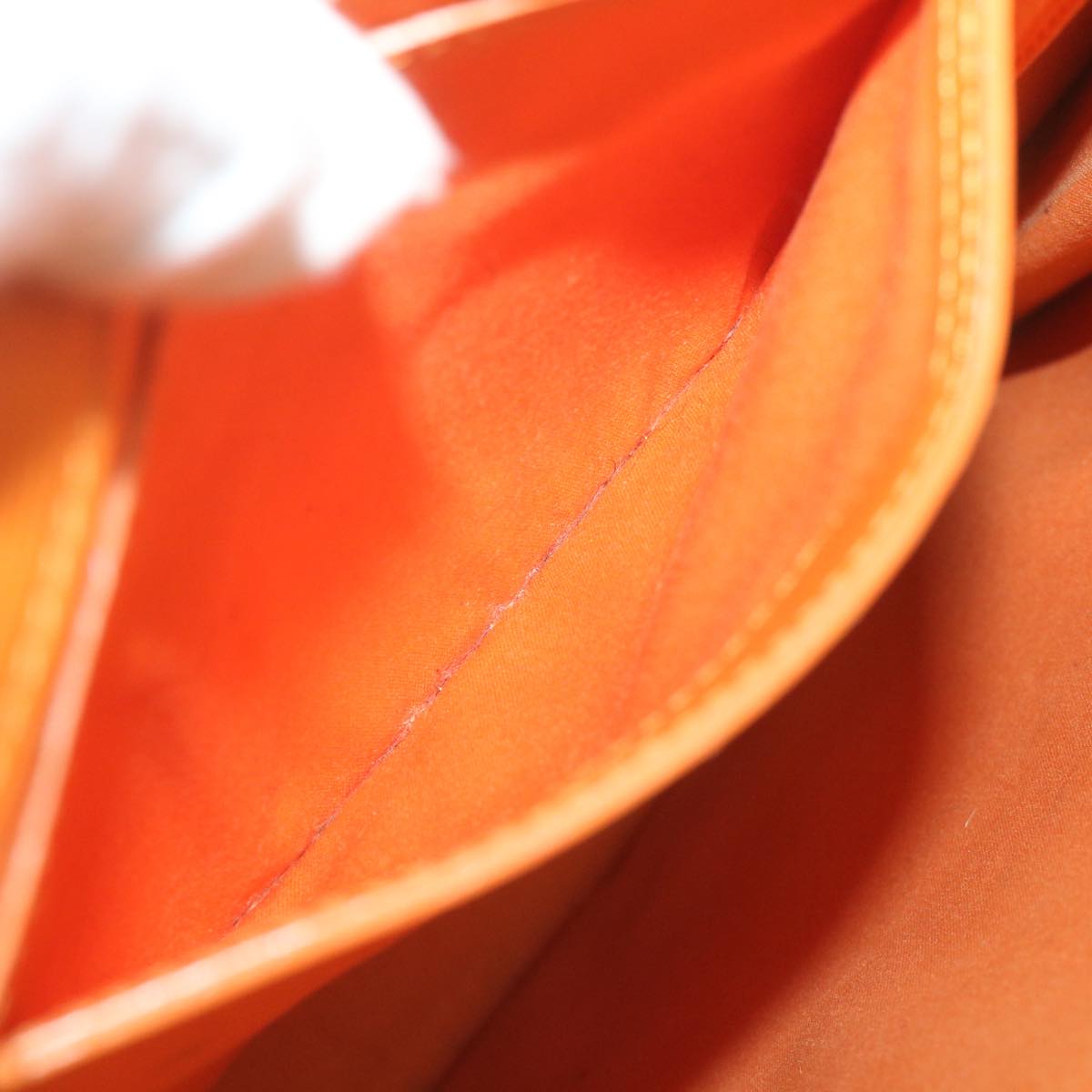 Louis Vuitton Sac Plat Orange Leather Handbag