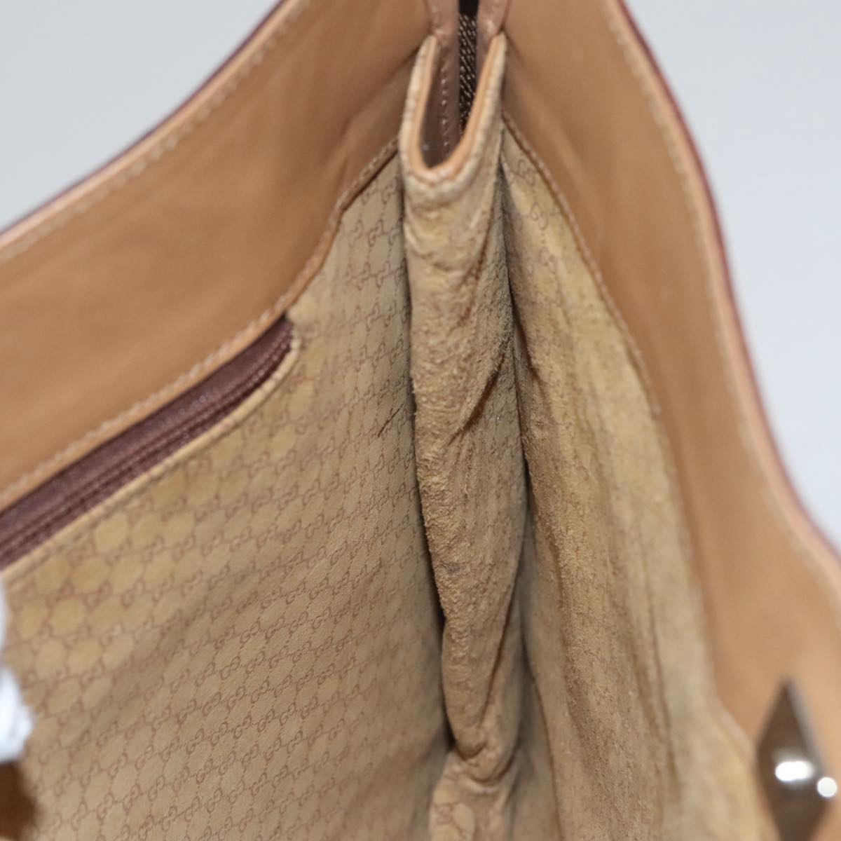 Gucci Sherry Brown Leather Shoulder Bag