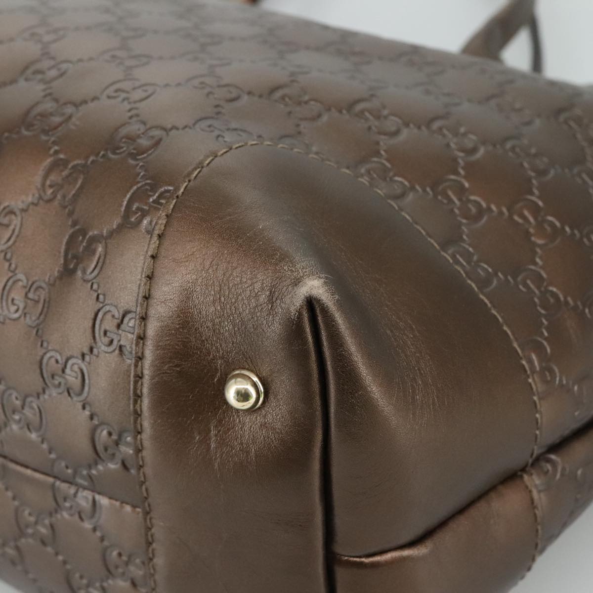 Gucci Guccissima Brown Leather Tote Bag