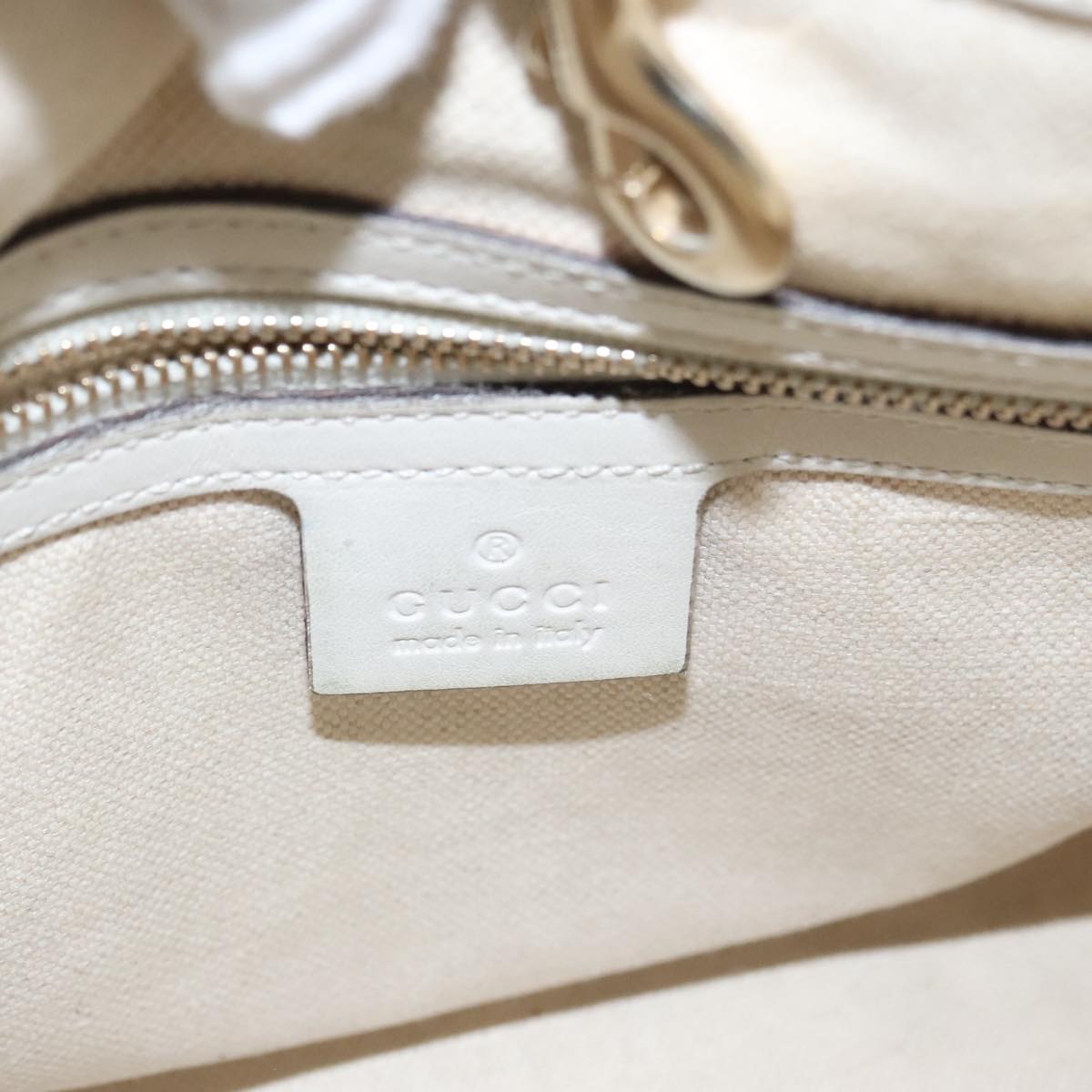 Gucci Beige Canvas Tote Bag