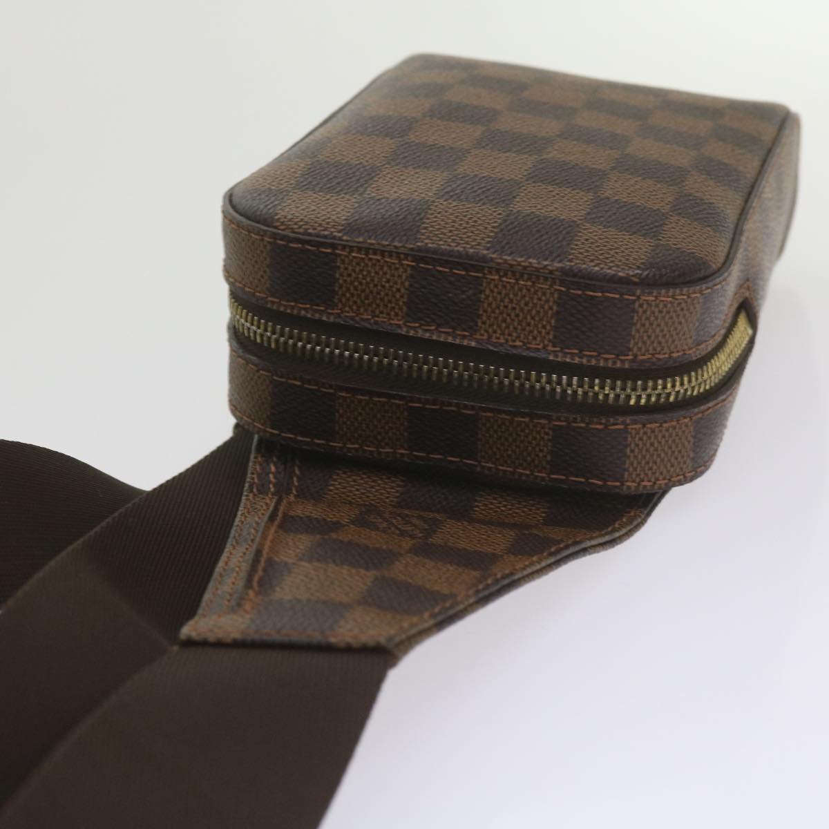 Louis Vuitton Geronimos Brown Canvas Shoulder Bag