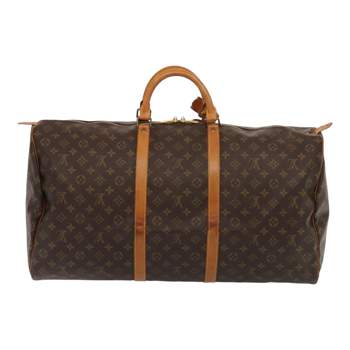 Louis Vuitton Keepall 60 Brown Canvas Travel Bag