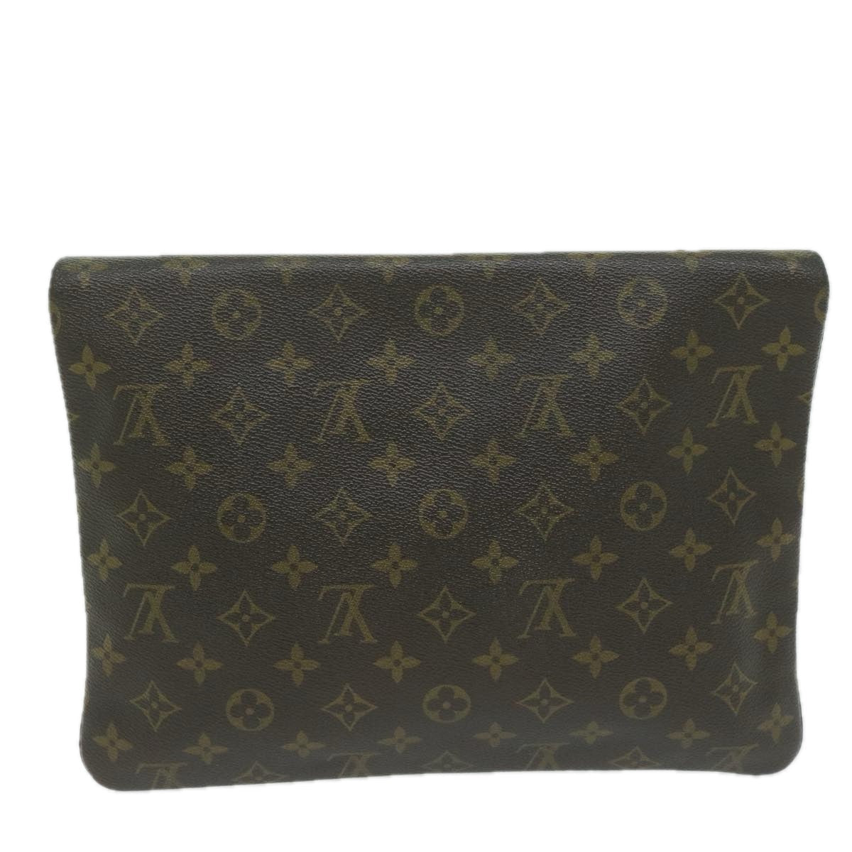 Louis Vuitton Pochette Brown Canvas Clutch Bag