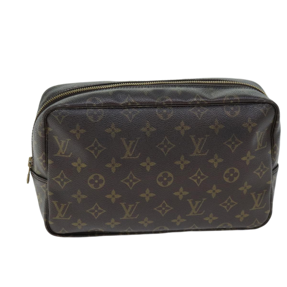 Louis Vuitton Trousse De Toilette Brown Canvas Clutch Bag