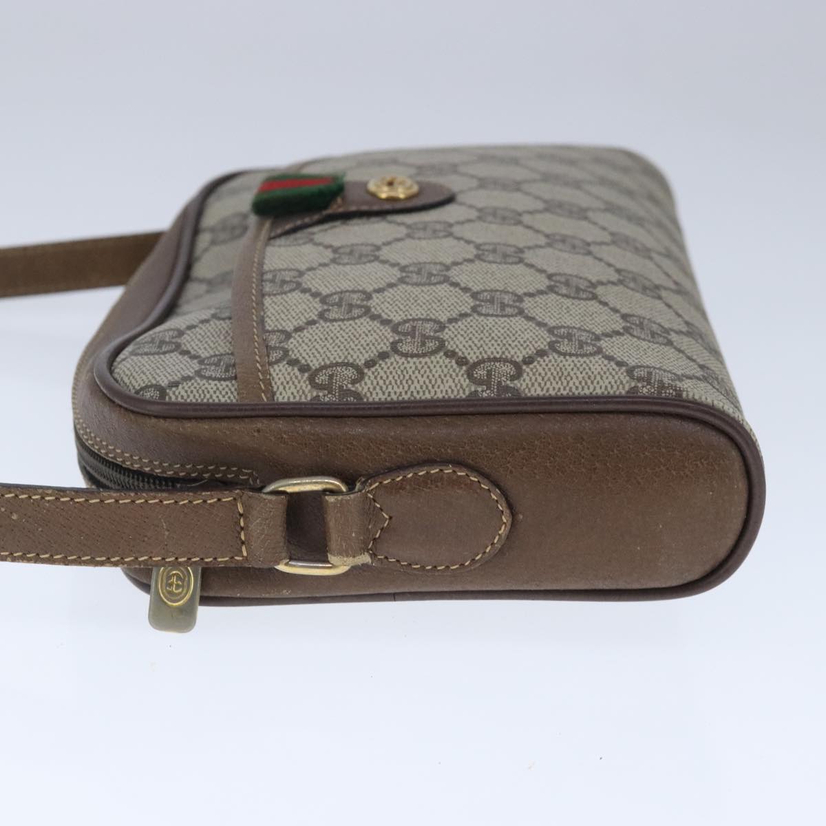 Gucci Sherry Beige Canvas Shoulder Bag