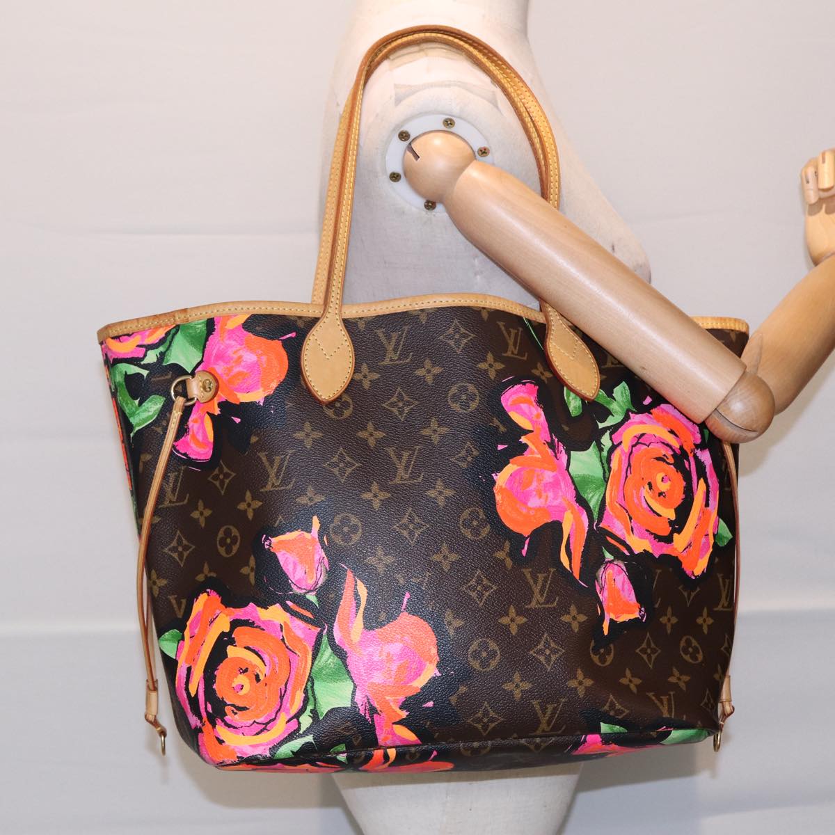 Louis Vuitton Neverfull Brown Canvas Tote Bag