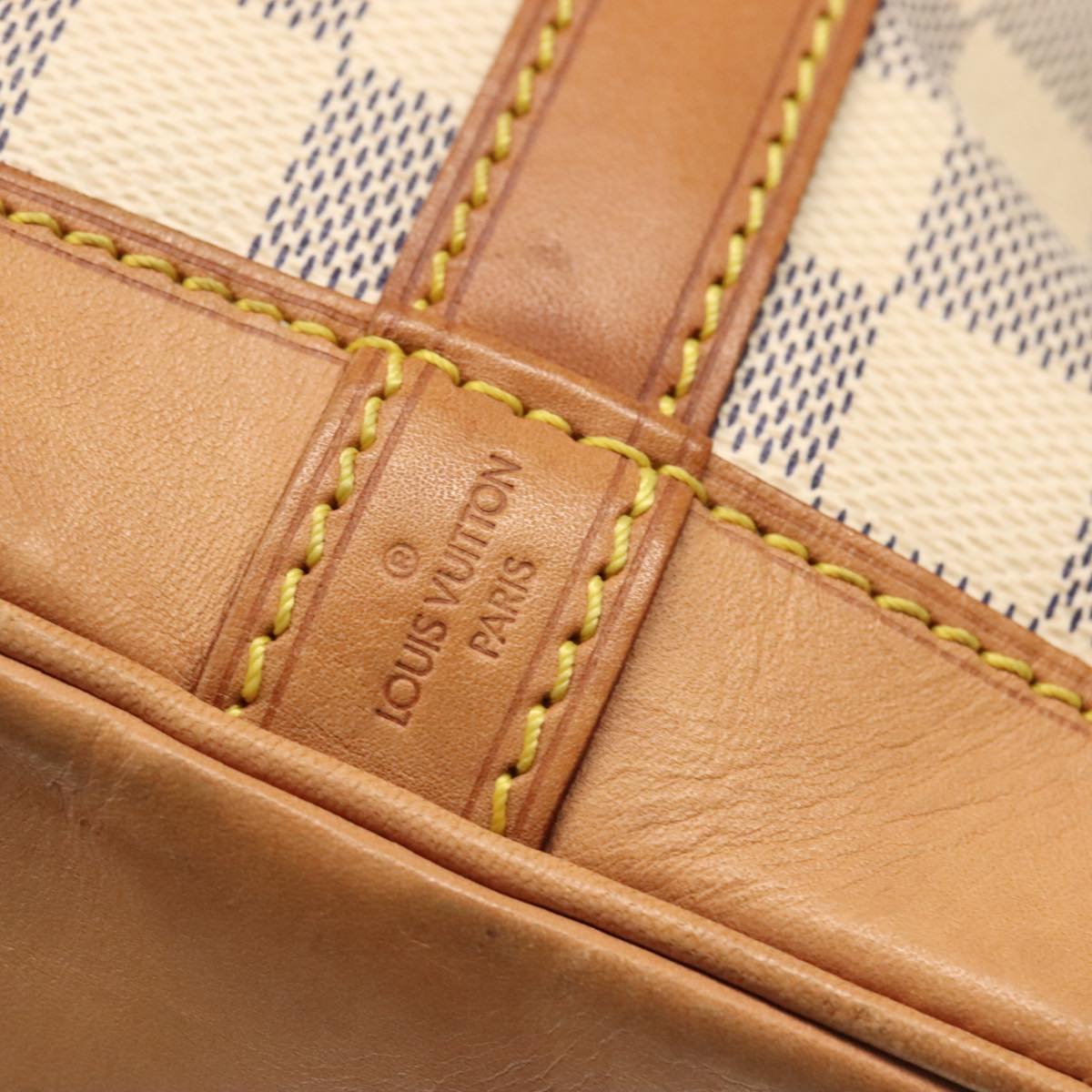 Louis Vuitton Noé Bb White Canvas Shoulder Bag