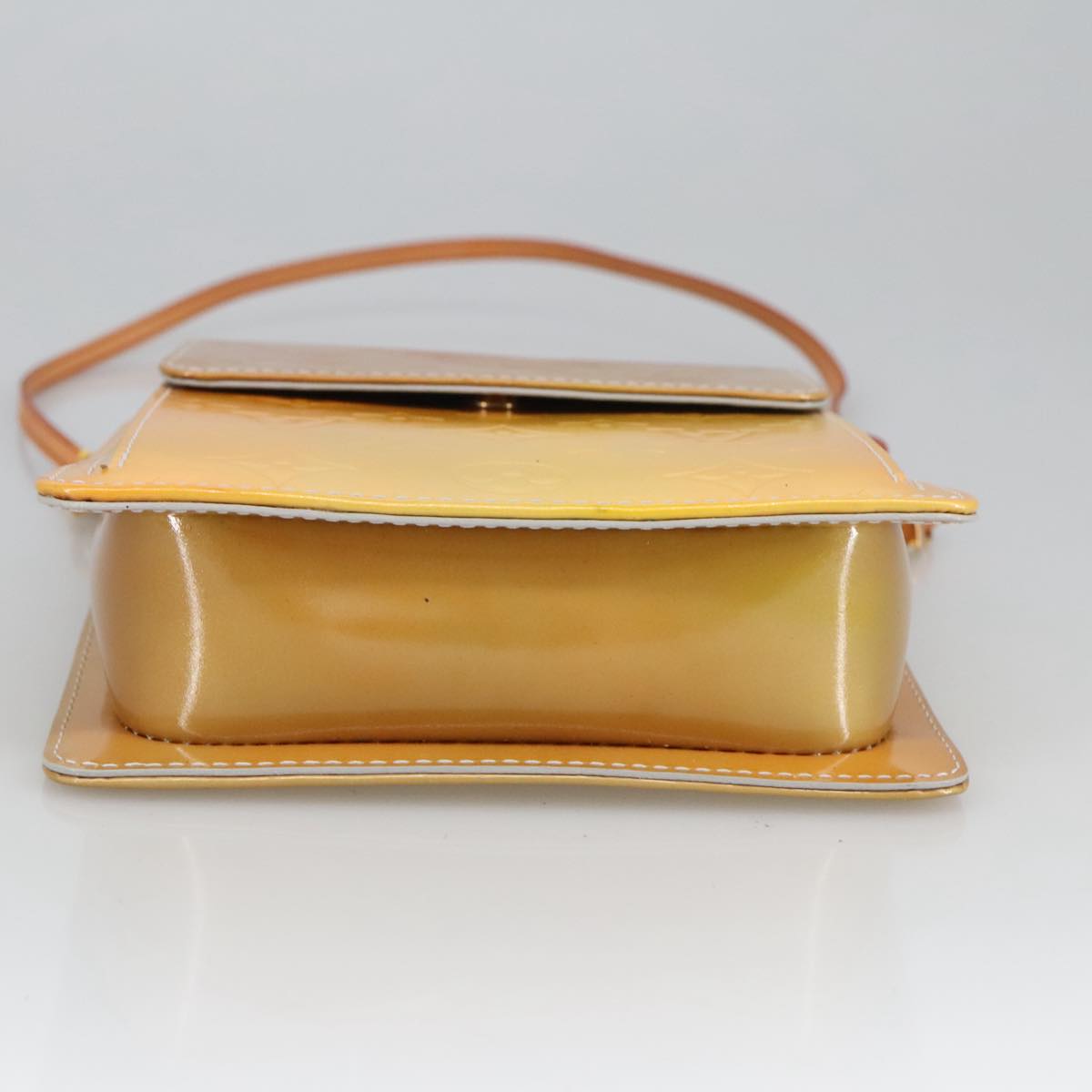 Louis Vuitton Mott Yellow Patent Leather Shoulder Bag