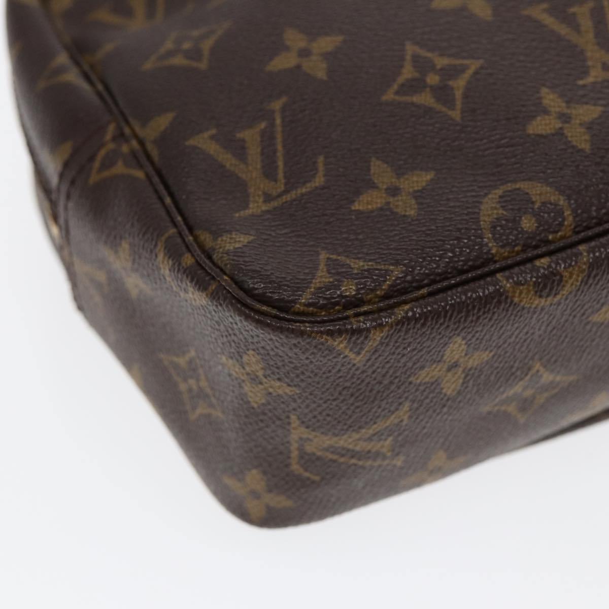 Louis Vuitton Trousse De Toilette Brown Canvas Clutch Bag