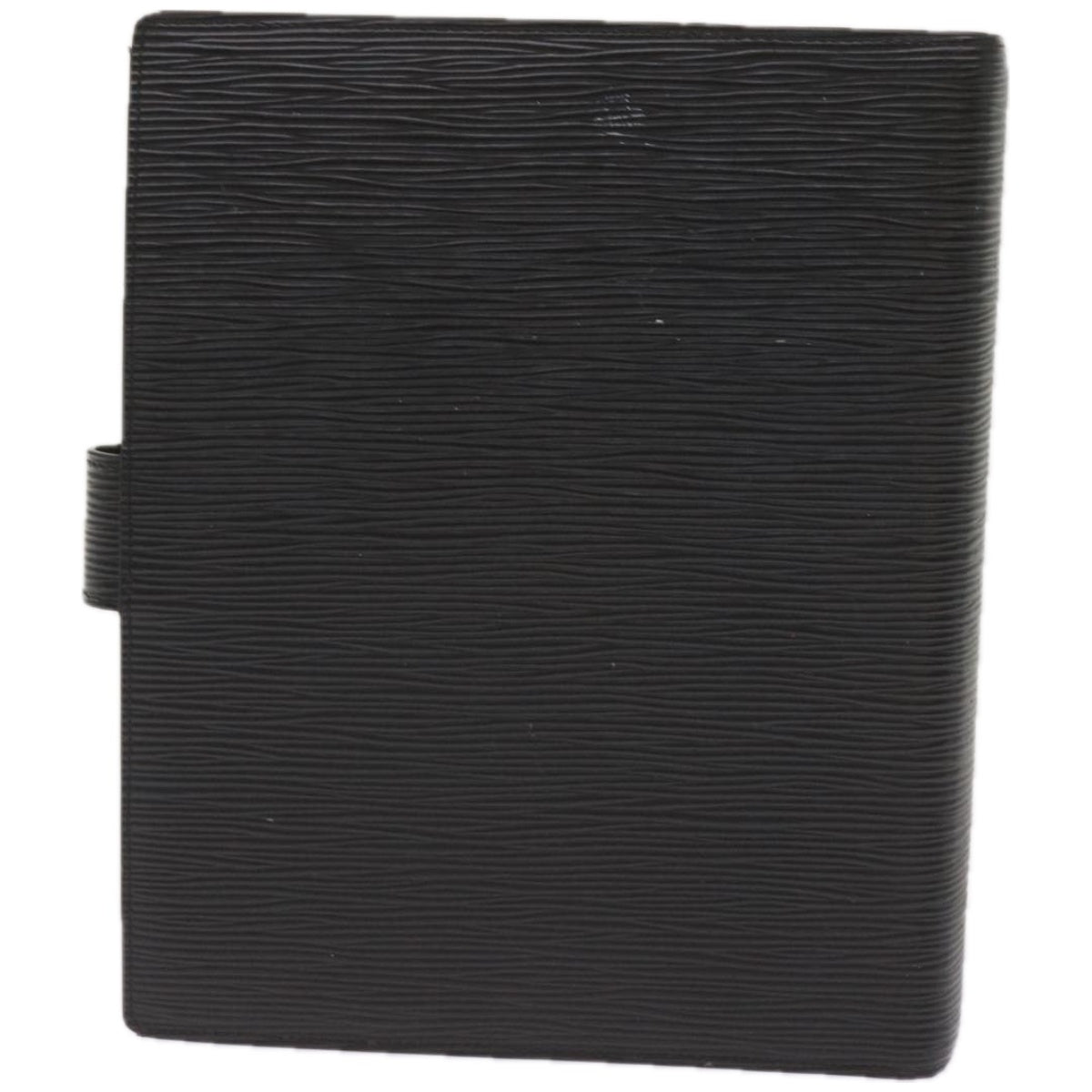 Louis Vuitton Agenda Cover Black Leather Wallet