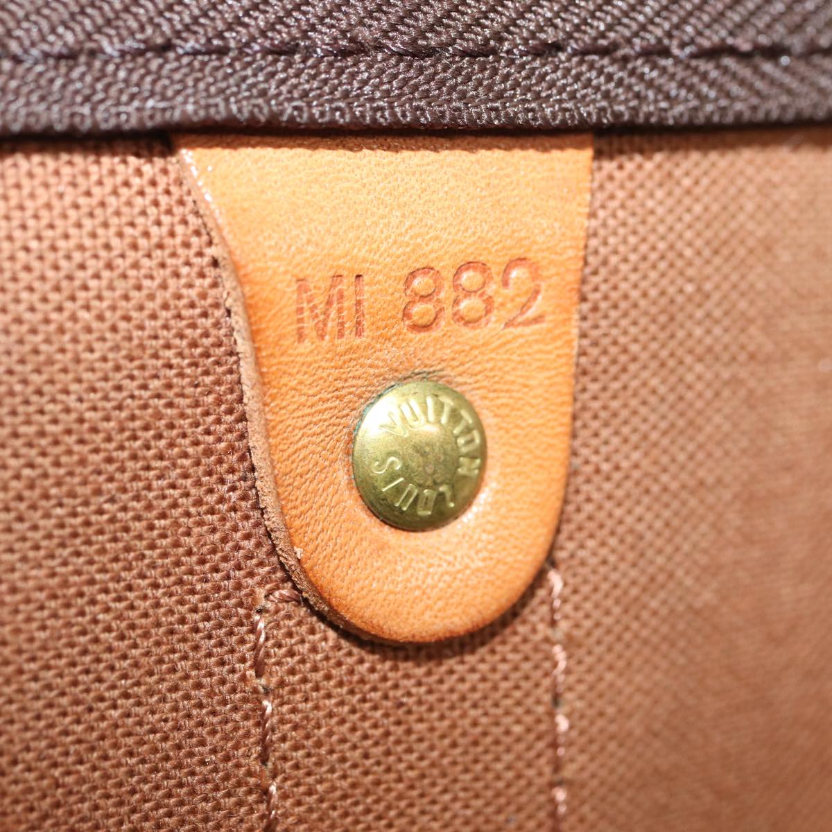 Louis Vuitton Keepall 60 Brown Canvas Travel Bag