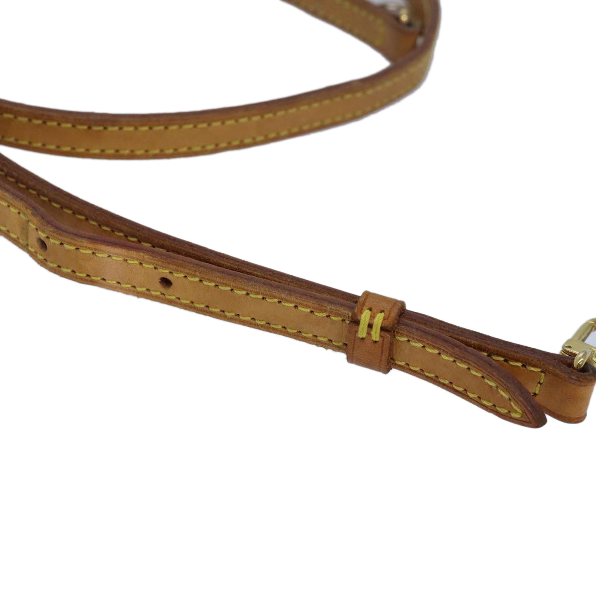 Louis Vuitton Shoulder Strap Beige Leather Bag Jewelry