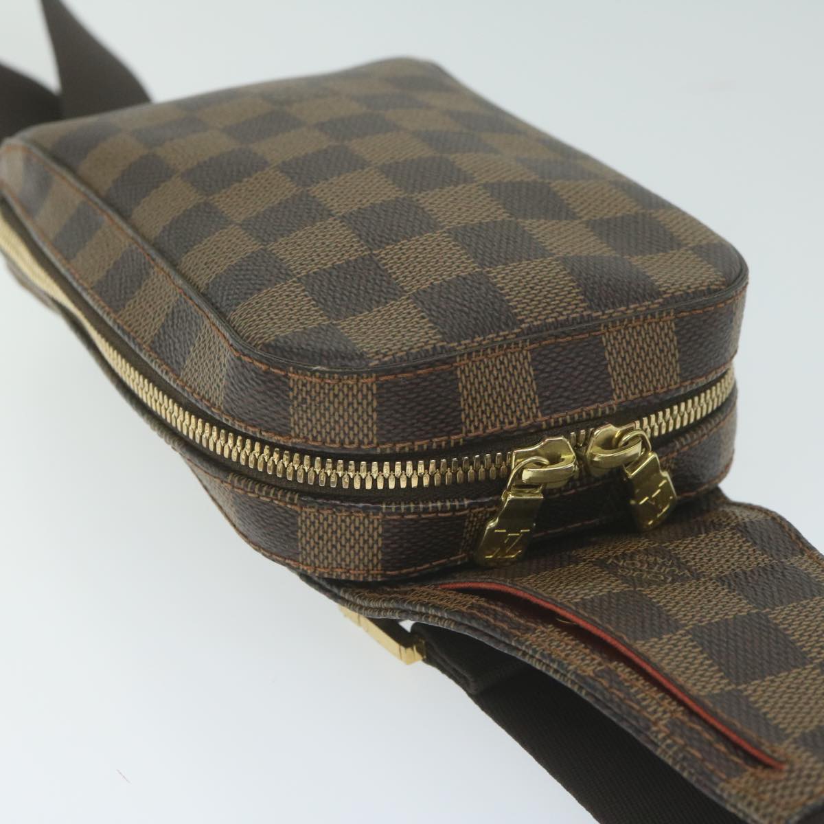 Louis Vuitton Geronimos Brown Canvas Shoulder Bag