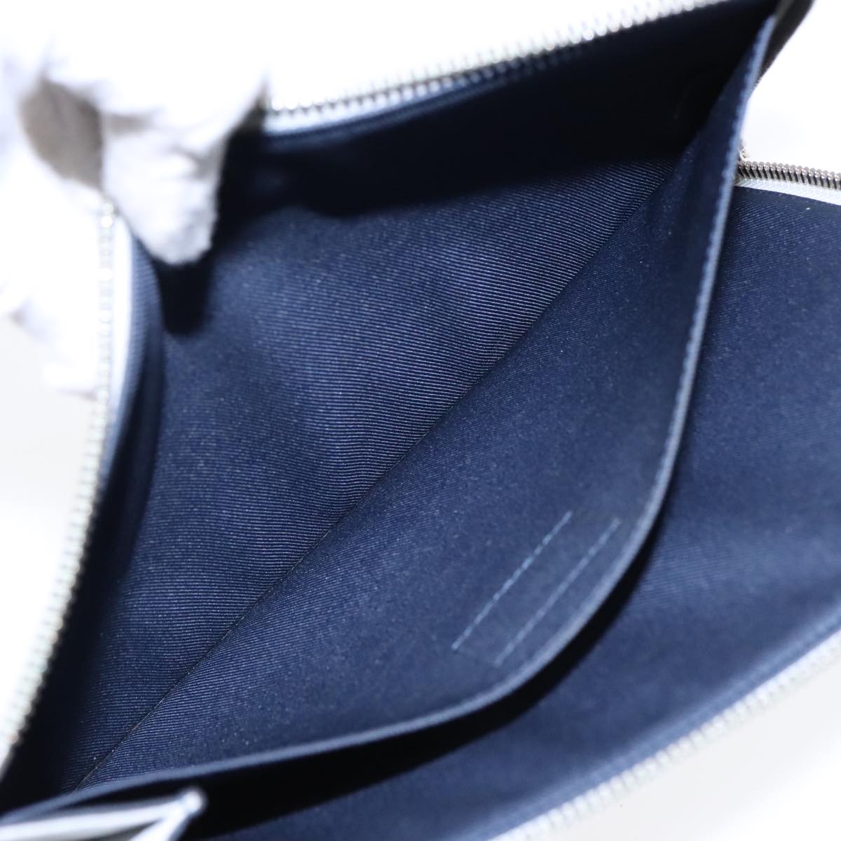 Louis Vuitton Jules White Canvas Clutch Bag