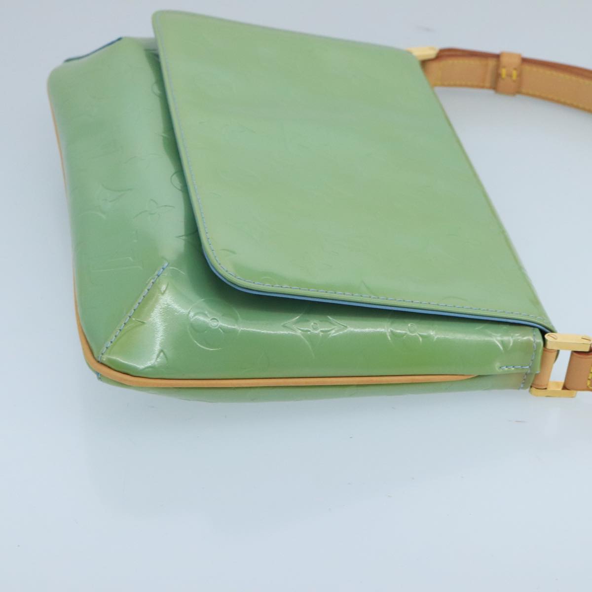 Louis Vuitton Thompson Green Patent Leather Shoulder Bag