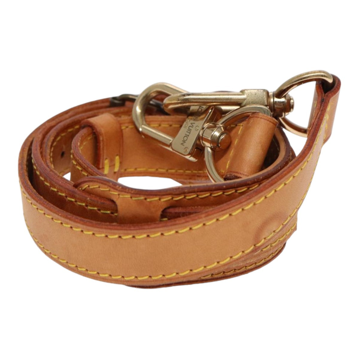 Louis Vuitton Bandoulière De Sac Beige Leather Bag Jewelry