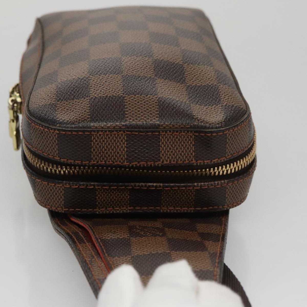 Louis Vuitton Geronimos Brown Canvas Shoulder Bag