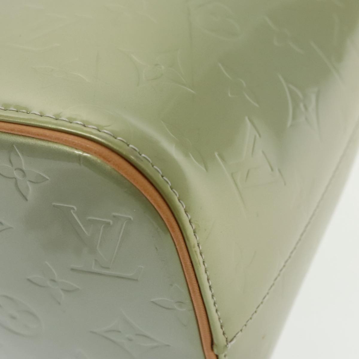 Louis Vuitton Houston Green Patent Leather Handbag