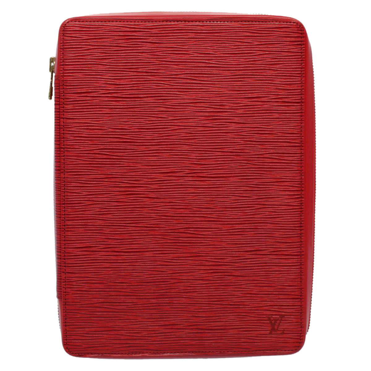 Louis Vuitton Agenda Cover Red Leather Wallet