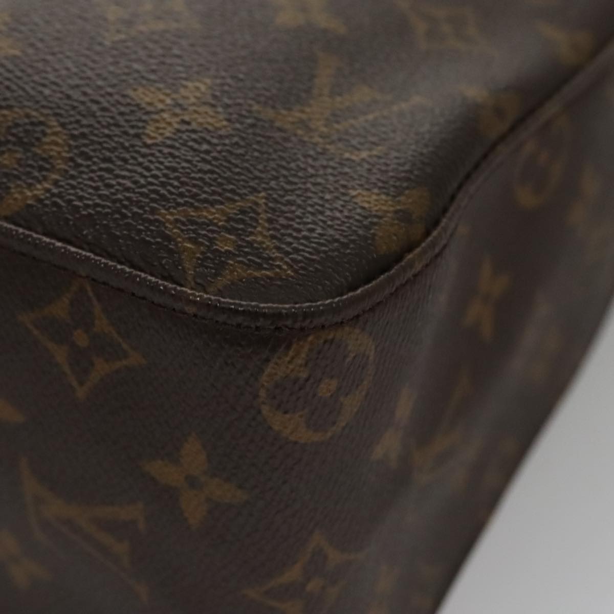 Louis Vuitton Looping Gm Brown Canvas Shoulder Bag