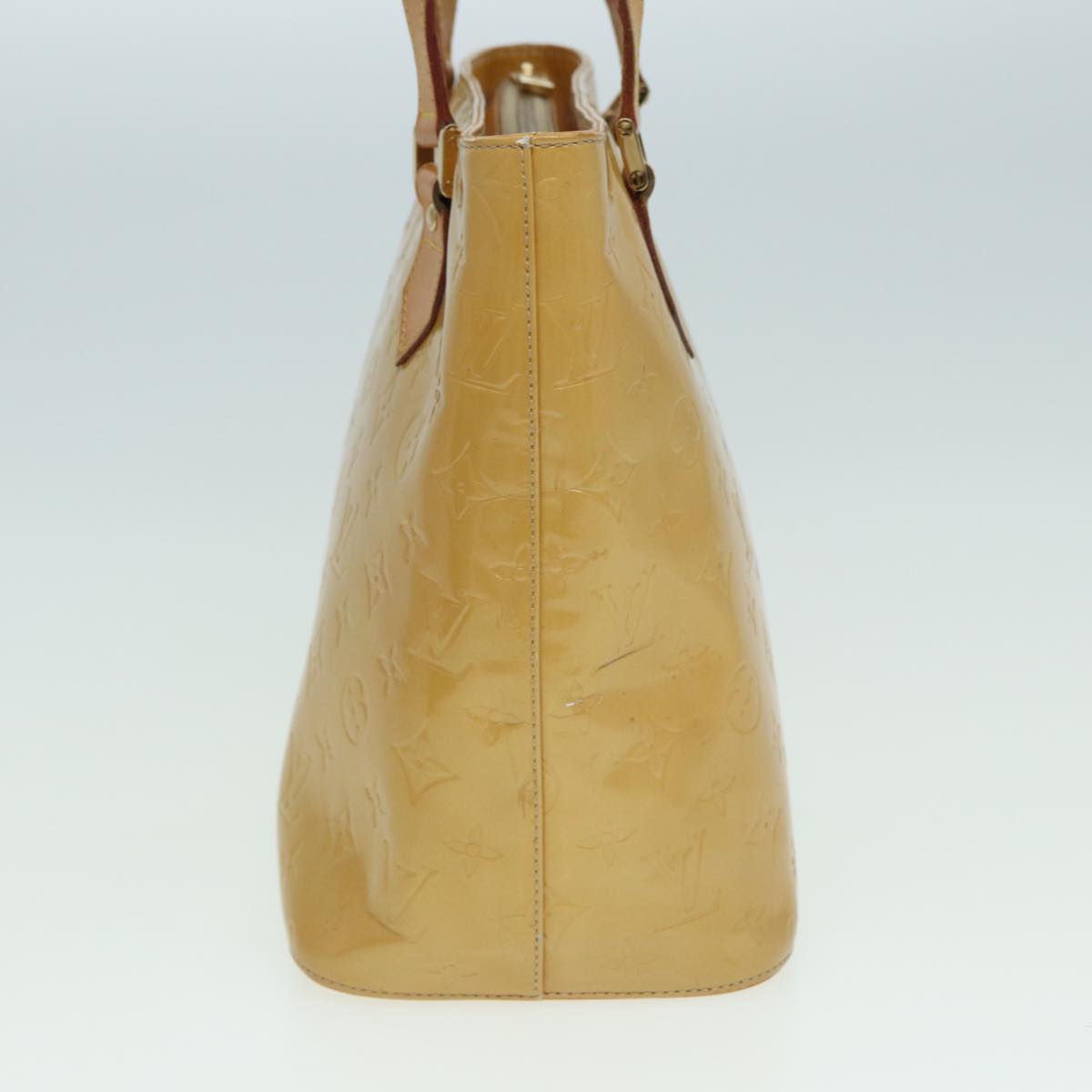 Louis Vuitton Houston Beige Patent Leather Handbag