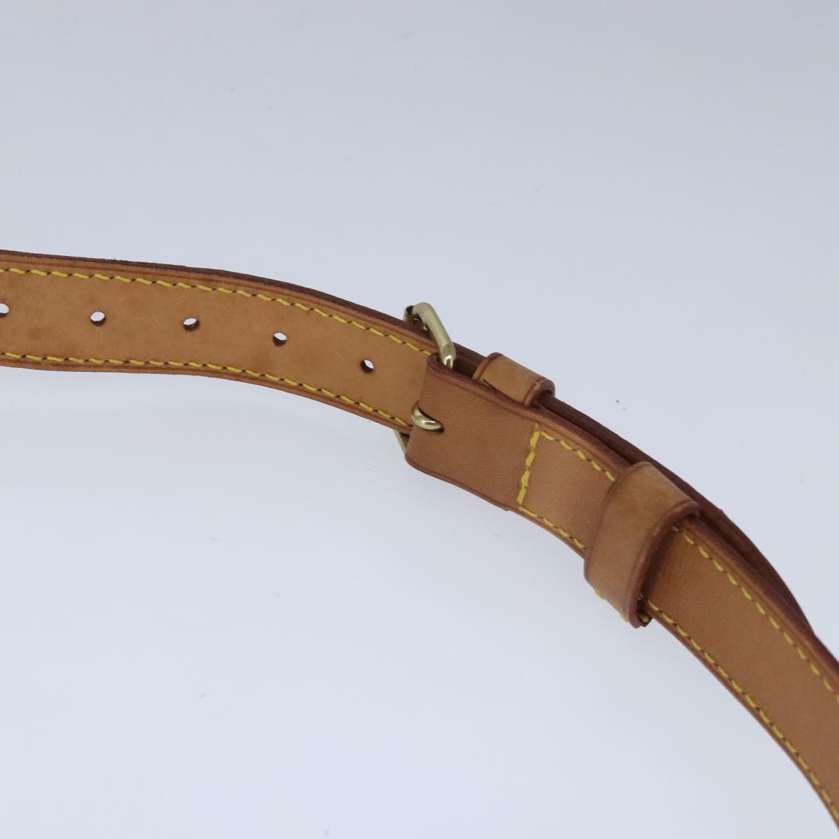 Louis Vuitton Shoulder Strap Beige Leather Bag Jewelry