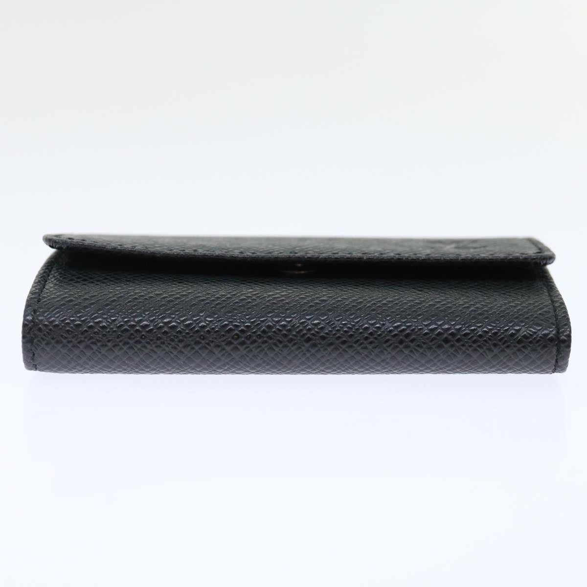 Louis Vuitton 6 Key Holder Black Leather Wallet
