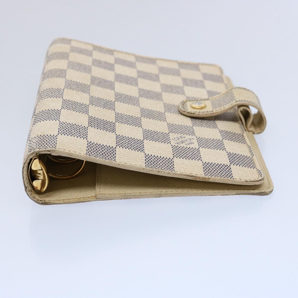 Louis Vuitton Agenda Mm White Canvas Wallet