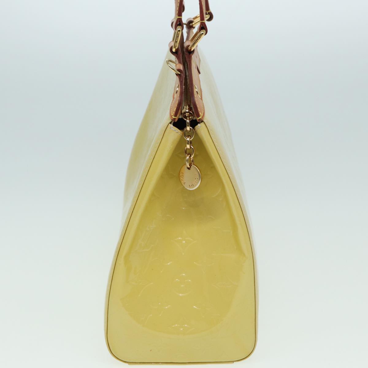 Louis Vuitton Brea Yellow Patent Leather Handbag