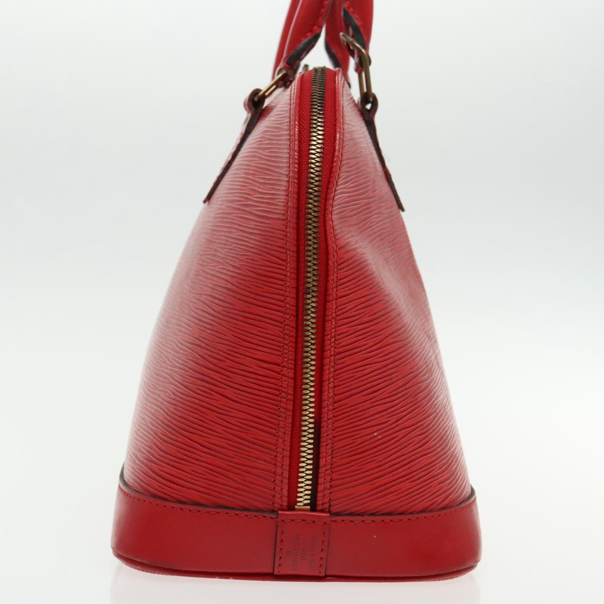 Louis Vuitton Alma Red Leather Handbag