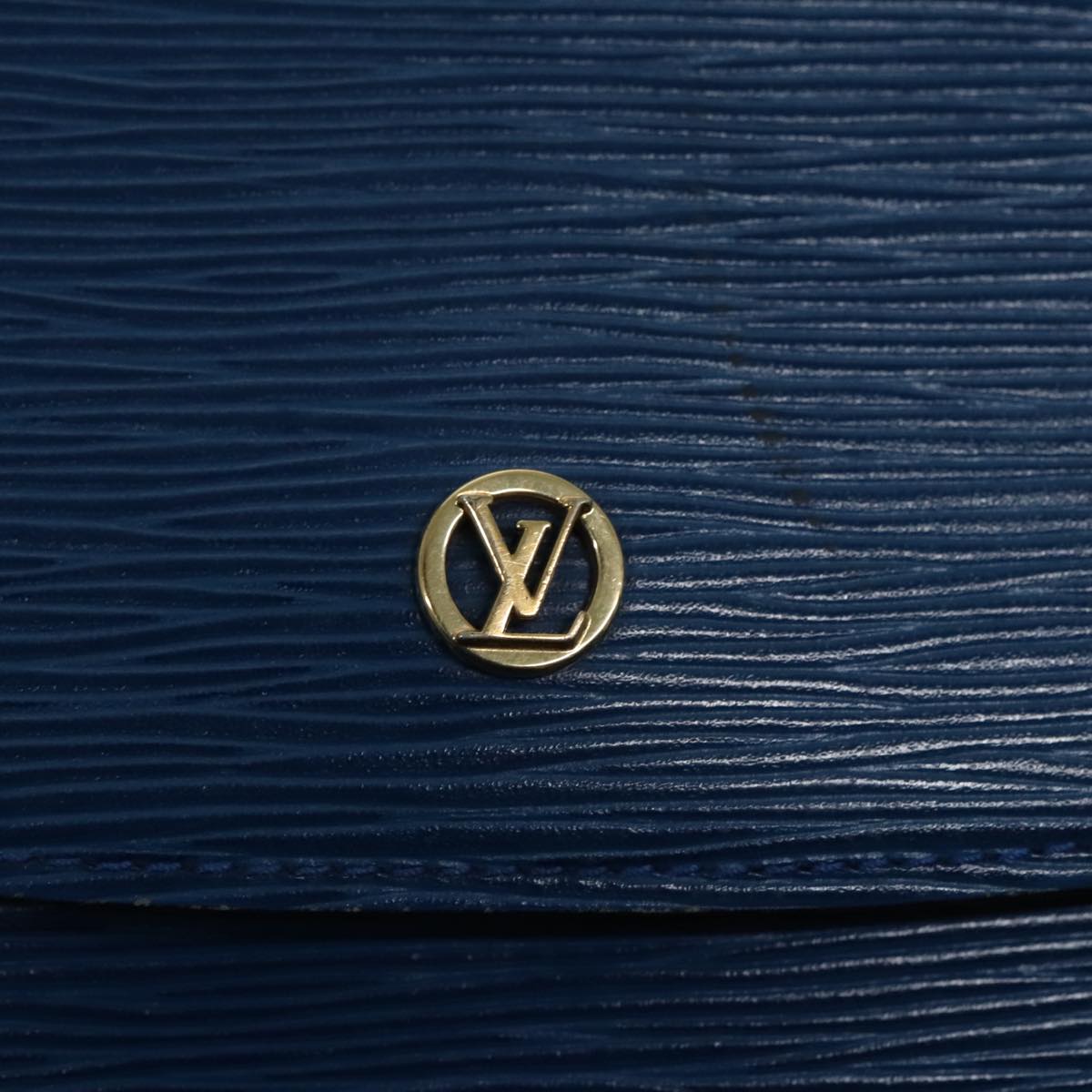 Louis Vuitton Grenelle Blue Leather Shoulder Bag